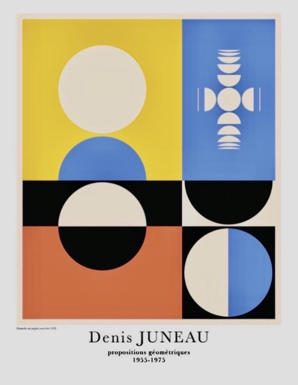 Affiche Denis Juneau, Propositions géométriques
