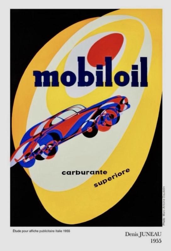 Affiche Denis Juneau, mobiloil