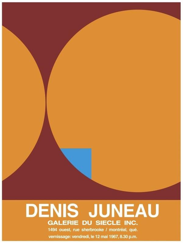 Affiche Denis Juneau, Galerie du siècle inc.
